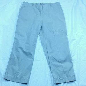 L.L.Bean khaki dress work career pants tan 14 peti